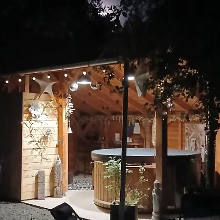 Luxuszelt L'o Re Des Bois, Insolite Clair De Lune, Bain Norvegien, Sauna, Kota Laussonne